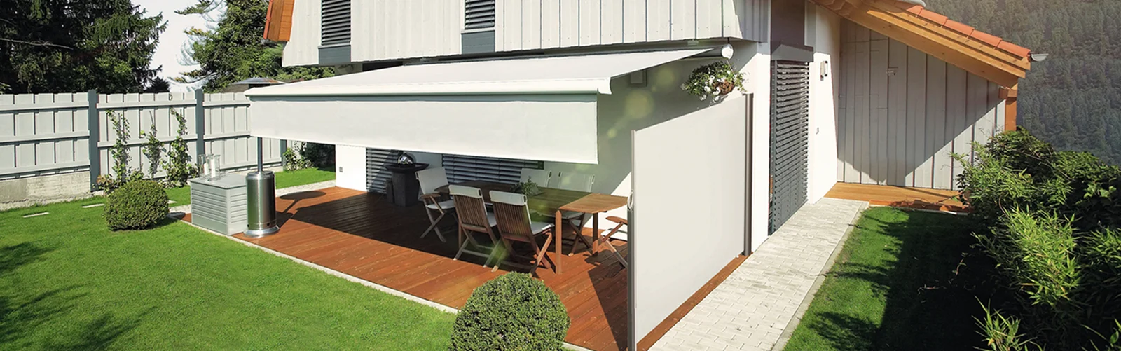 Sonnenschutz für Haus und Terrasse